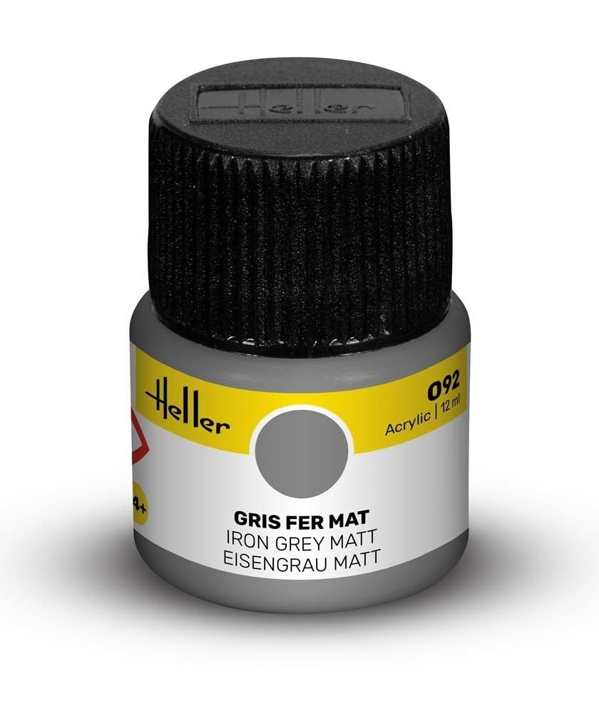 Heller 9092 092 Gris Fer - Mat 12 ml