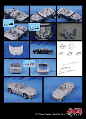 KA Models KE-24033 MAZDA ROADSTER - PIÈCE DE DÉTAIL EN PHOTODÉCRÉATION 1/24 – image 2