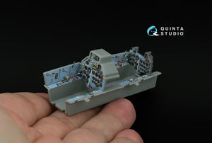 Quinta Studio QDS+48409 Su-17UM3 3D-Printed &amp; coloured Interior on decal paper (Hobby Boss) (Small version) (with 3D-printed resin parts) 1/48