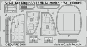 Eduard 73636 Sea King HAR.3 / Mk.43 intérieur AIRFIX 1/72 – image 2