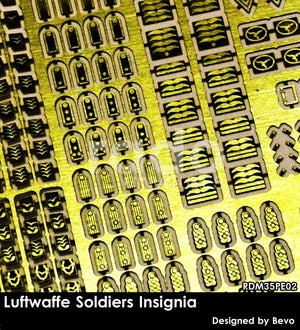 Insignes de soldats de la Luftwaffe RADO Miniatures RDM35PE02, échelle 1/35