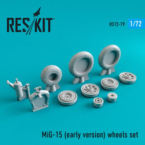 RESKIT RS72-0079 MIG-15 (VERSION INITIALE) JEU DE ROUES 1/72