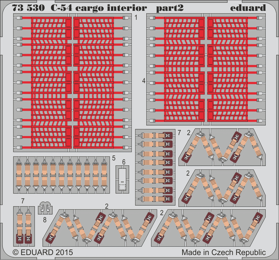 Intérieur cargo Eduard 73530 C-54 1/72 REVELL – imagen 2