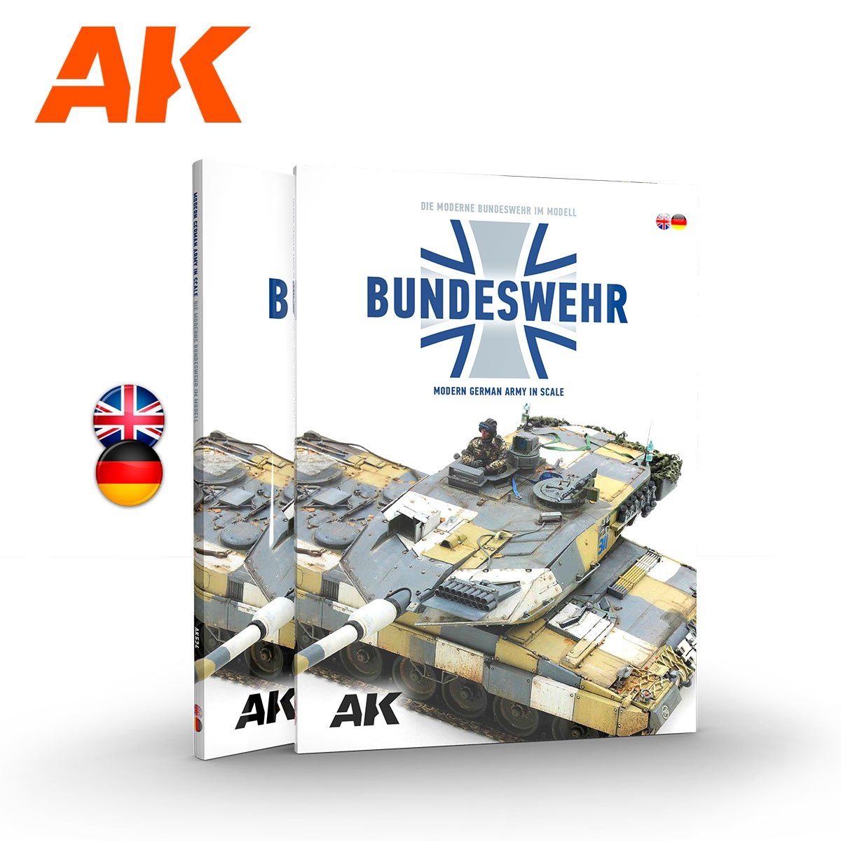 AK Interactive AK524 BUNDESWEHR – ARMÉE ALLEMANDE MODERNE À L&amp;#39;ÉCHELLE EN/DE
