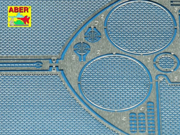 Aber 35G12 Grilles pour char allemand Sd.Kfz. 182 King Tiger (Tourelle Porsche) (1/35) – Bild 3