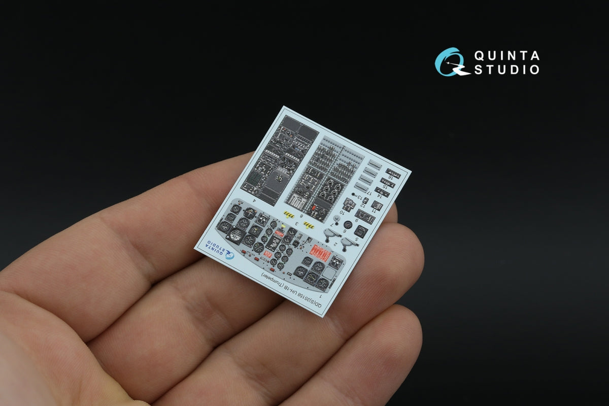 Intérieur imprimé en 3D et coloré pour UH-1B (Trumpeter) de Quinta Studio QD35158, échelle 1/35 – immagine 9