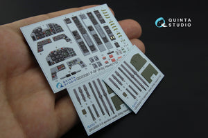 Intérieur coloré imprimé en 3D sur papier décalcomanie pour le F-5F de Quinta Studio QD32081 (pour kit KittyHawk) à l&amp;#39;échelle 1/32 – image 2