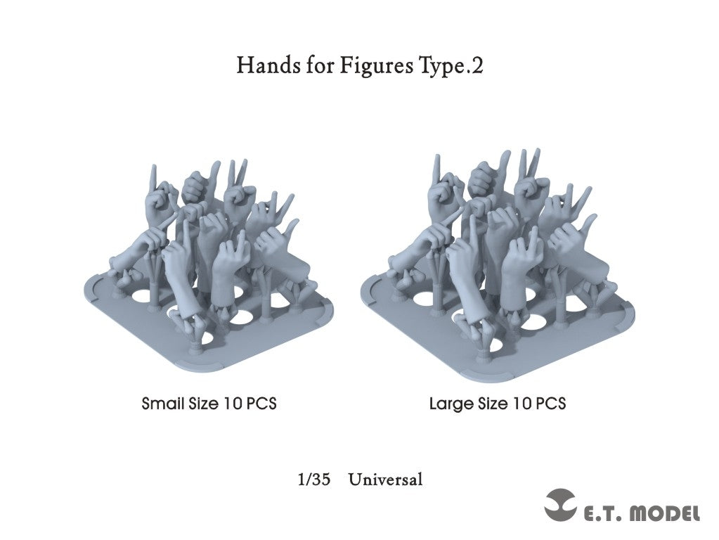 ET Model P35-326 Hands for Figures Type.2 1/35