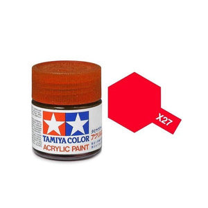 Tamiya 81027 Peinture acrylique X-27 Rouge transparent 23 ml