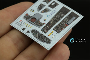Intérieur coloré imprimé en 3D sur papier décalcomanie (Italeri) pour F-104J (Quinta Studio QDS-32188) (petite version) 1/32 – immagine 7