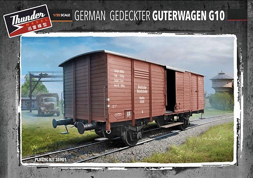 Thunder modèle 35901 allemand Gedeckter Guterwagen G10 (1/35)