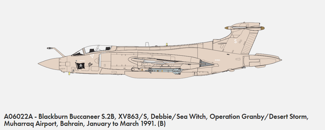 Airfix 06022A Blackburn Buccaneer S.2B GUERRE DU GOLFE 1/72 – imagen 3