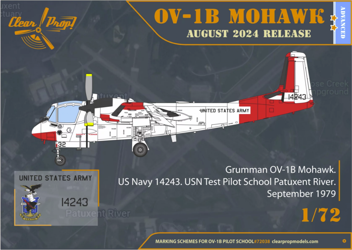 Clear Prop! CP72038 OV-1B Mohawk « École de pilotage » KIT AVANCÉ 1/72  – image 3
