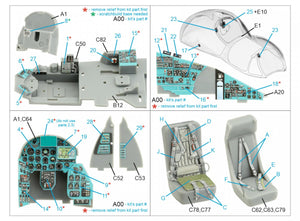 Intérieur imprimé en 3D et coloré sur papier décalcomanie Quinta Studio QD48356 Mi-24D (Trumpeter) 1/48 – image 2