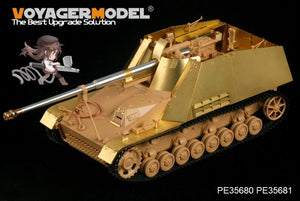 Maquette Voyager PE35681 Plaque de blindage/ailes pour Sd.Kfz. 164 Nashorn allemand de la Seconde Guerre mondiale (pour TAMIYA 35335) 1/35 – imagen 3