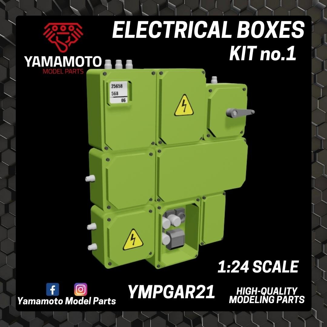 Kit de boîtes électriques Yamamoto YMPGAR21 n° 1 1/24