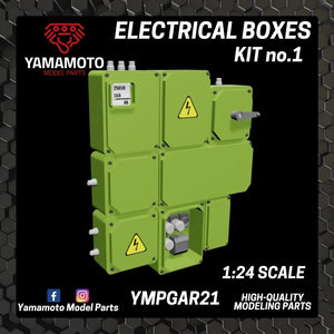 Kit de boîtes électriques Yamamoto YMPGAR21 n° 1 1/24