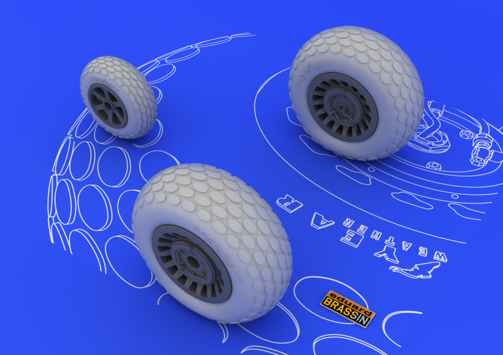 Roues Eduard 648057 P-61 1/48 (GREAT WALL HOBBY) – Bild 3