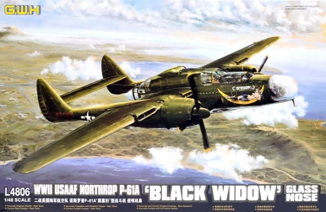 Great Wall Hobby L4806 Northrop P-61A Black Widow Nez en verre (1/48)