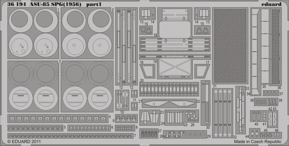 Eduard 36194 ASU-85 SPG (1956) 1/35 Trumpeter – immagine 2