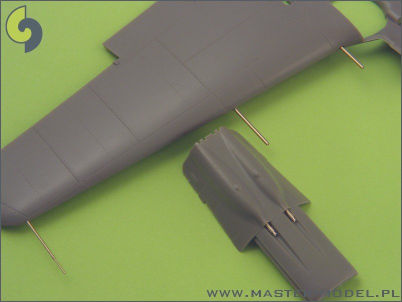 Ensemble d&amp;#39;armement Master AM-48-019 Fw 190 A7, A8 (embouts de canon MG 131, canons MG 151, carénages MG 151) et tube Pitot (1/48) – image 3