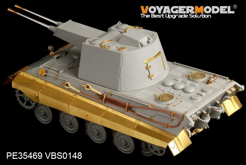 Maquette Voyager PE35469, char allemand E-75 FlaKpanzer de la Seconde Guerre mondiale pour TRUMPETER 01539, échelle 1/35 – Bild 6