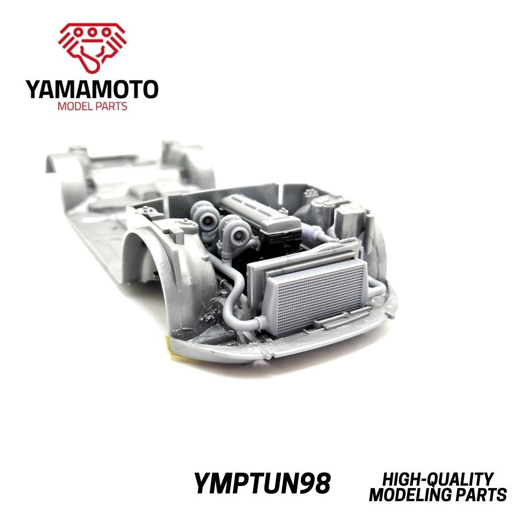 Yamamoto YMPTUN98 2JZ Twin Turbo Kit for Tamiya 24123 1/24 – zdjęcie 5