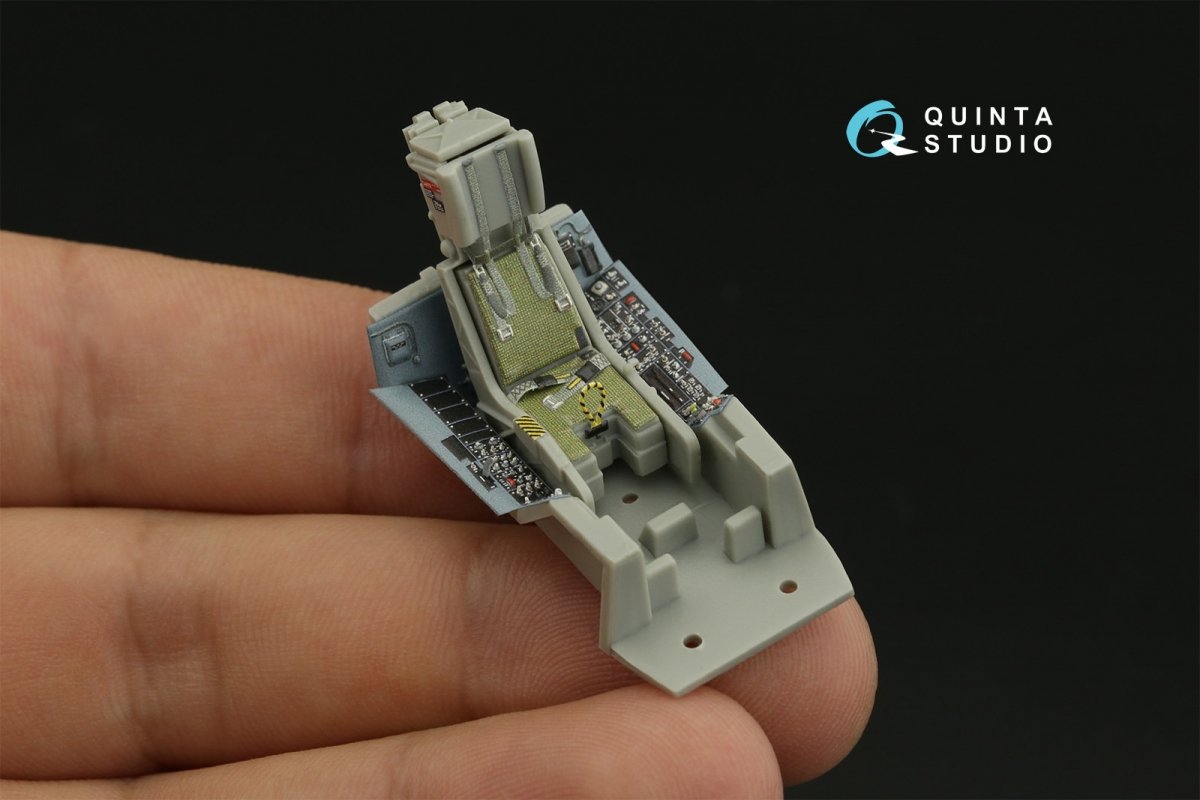 Intérieur imprimé en 3D et coloré sur papier décalcomanie Quinta Studio QD48278 F/A-18A++ (HobbyBoss) 1/48 – image 11
