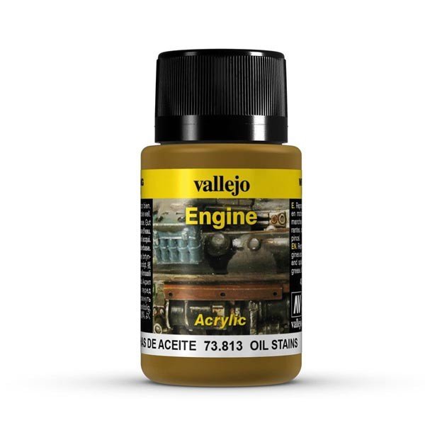 Vallejo 73813 Effets Moteur - Taches d'Huile 40 ml