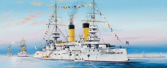 Trumpeter 05338 Cuirassé Tsesarevich de la marine russe 1904 (1/350)