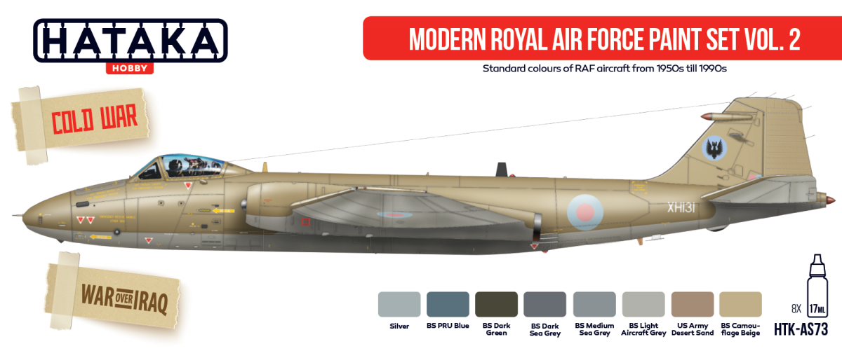 Coffret de peinture Hataka HTK-AS73 Modern Royal Air Force vol. 2 (8x17ml)  – immagine 2