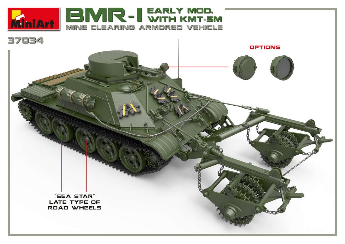 MiniArt 37034 BMR-1 PREMIER MOD. AVEC KMT-5M 1/35 – immagine 4