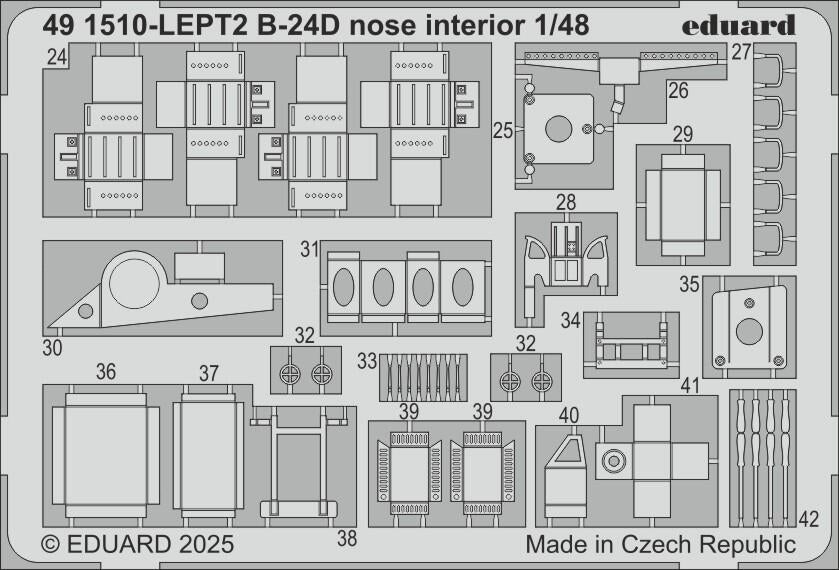 Intérieur du nez du B-24D Eduard 491510 HOBBY BOSS 1/48 – image 2