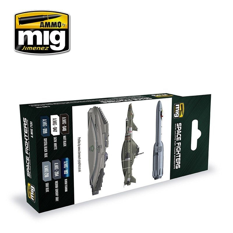 Munitions de Mig Jimenez 7131 SPACE FIGHTERS SCI-FI COLORS 6x17ml  – image 2