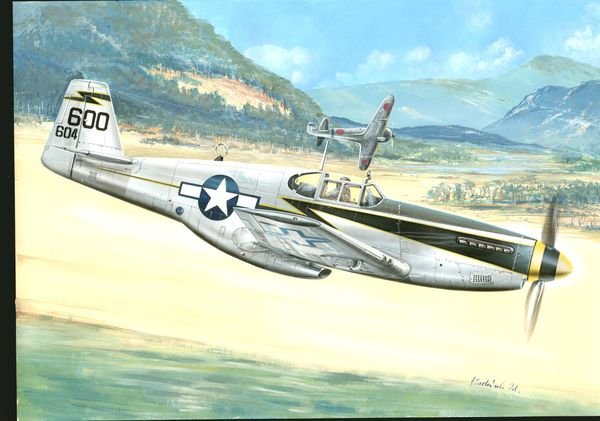 Kovozavody Prostejov KPM0033 P-51C Mustang nord-américain, USAAF 1/72