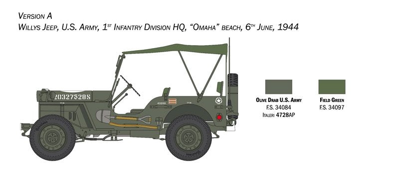 Italeri 3635 Willys Jeep MB 80e anniversaire 1941-2021 1/24 – Bild 4