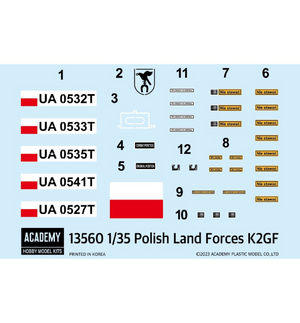 Academy 13560 Forces terrestres polonaises K2GF 1/35 – immagine 2