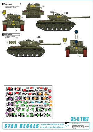 Star Decals 35-C1167 USMC M46 Patton - Guerre de Corée 1950-53 1/35 – image 2
