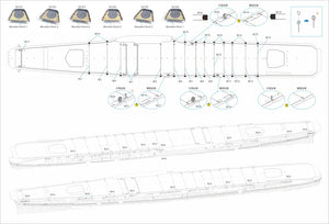 Very Fire BELBV350901UP IJN Aircraft Carrier Taiho Detail Up Set (Part A+B+C) 1/350