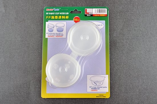 Gobelet à peinture Trumpeter 09991 PP avec couvercle, taille L X (8 pièces)