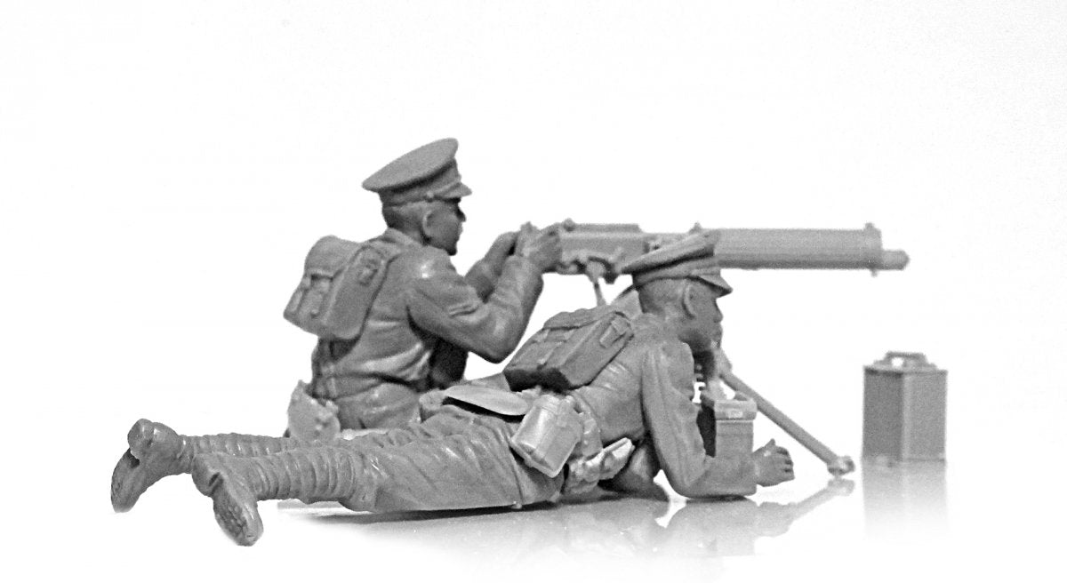 ICM 35713 Équipe de mitrailleuse Vickers britannique de la Première Guerre mondiale (mitrailleuse Vickers et 2 figurines) 1/35 – image 3