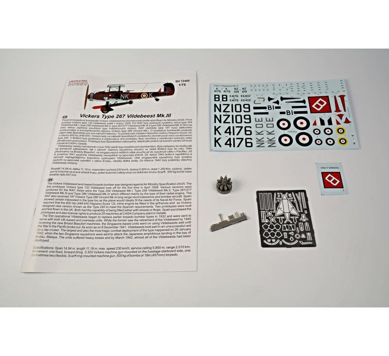 Maquette Special Hobby 72400 Vickers Vildebeest Mk. III au 1/72 – Bild 6