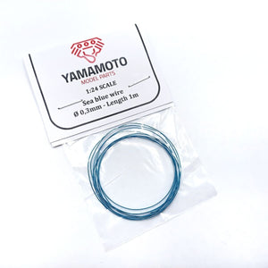Pièces de modélisme Yamamoto YMPTUN86 Fil bleu marine 0,3 mm Longueur 1 m 1/24