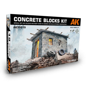 AK Interactive AK35019 Concrete Blocks Kit 1/35