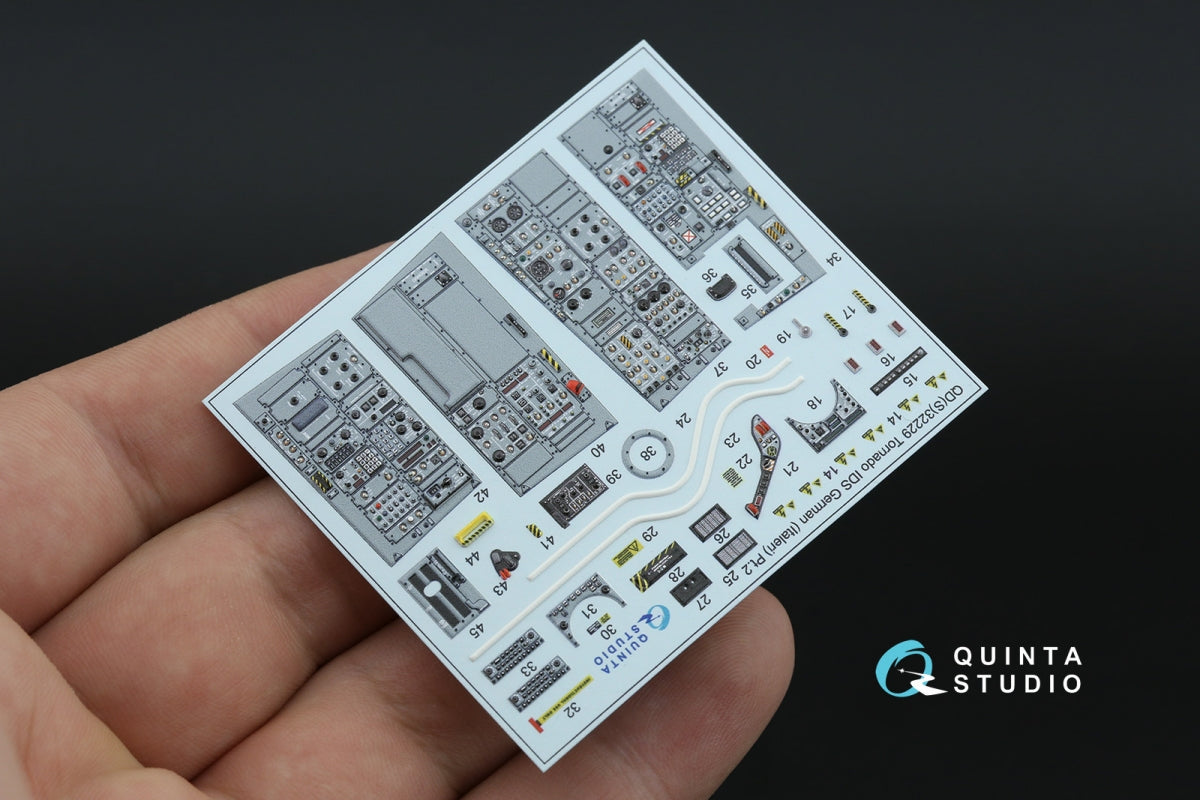 Quinta Studio QDS+32229 Tornado IDS Intérieur imprimé en 3D et coloré sur papier décalcomanie (Italeri) (Petite version) (avec pièces en résine imprimées en 3D) 1/32 – image 6
