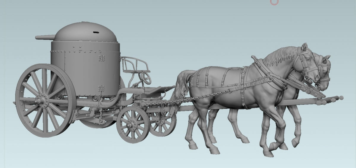 Copper State Models F35-047 Une paire de chevaux pour Fahrpanzer 1/35 – immagine 3
