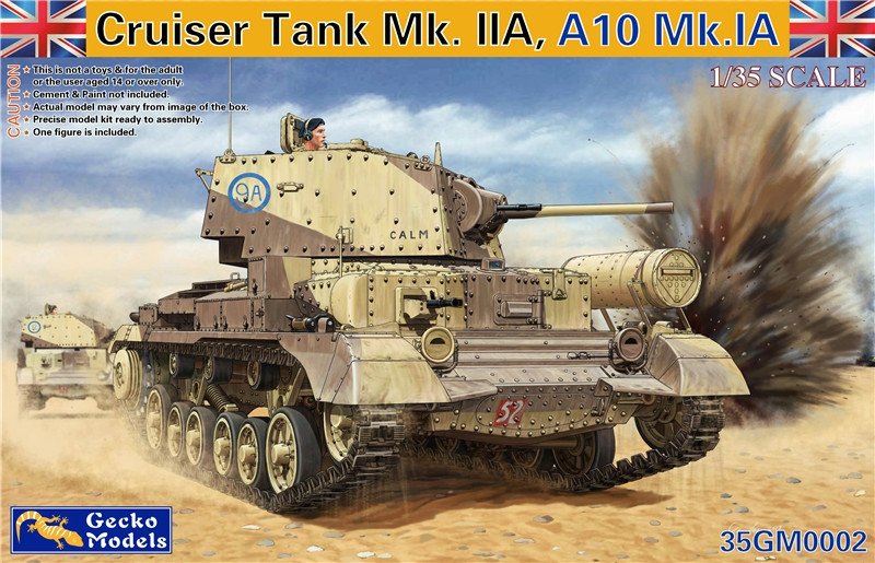 Gecko Models 35GM0002 CRUISER TANK MK.II A,A10 MK.IA AVEC INTÉRIEUR (1/35)
