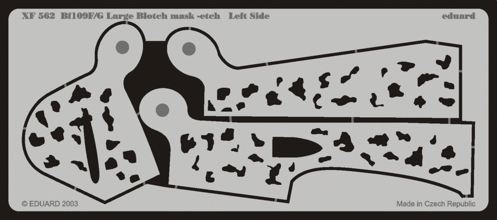 Eduard XF562 Bf 109F/G Large Tache mask-etch 1/48