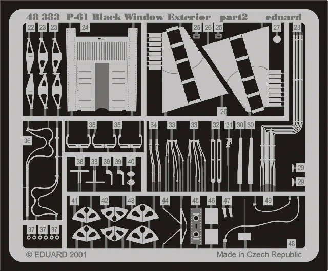 Eduard 48383 P-61 extérieur 1/48 (MONOGRAMME, REVELL) – image 2