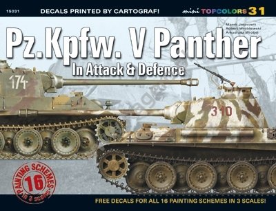 Kagero 15031 Pz.Kpfw. V Panther en attaque et en défense (décalcomanie) PL/EN